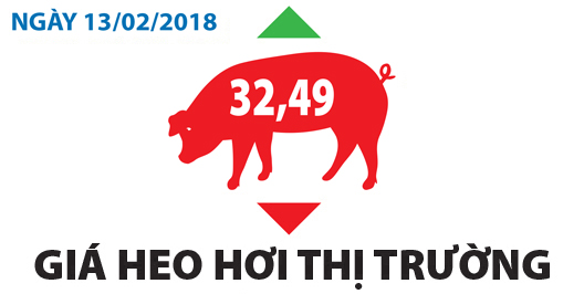 Giá heo hơi thị trường - Ngày 13/02/2018