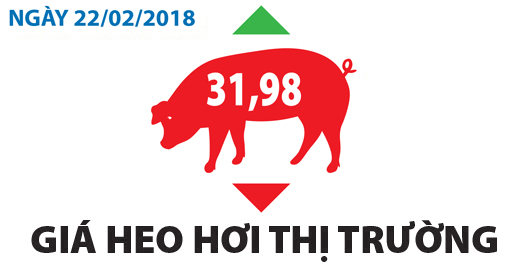 Giá heo hơi thị trường - Ngày 22/02/2018