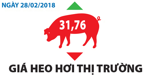 Giá heo hơi thị trường - Ngày 28/02/2018