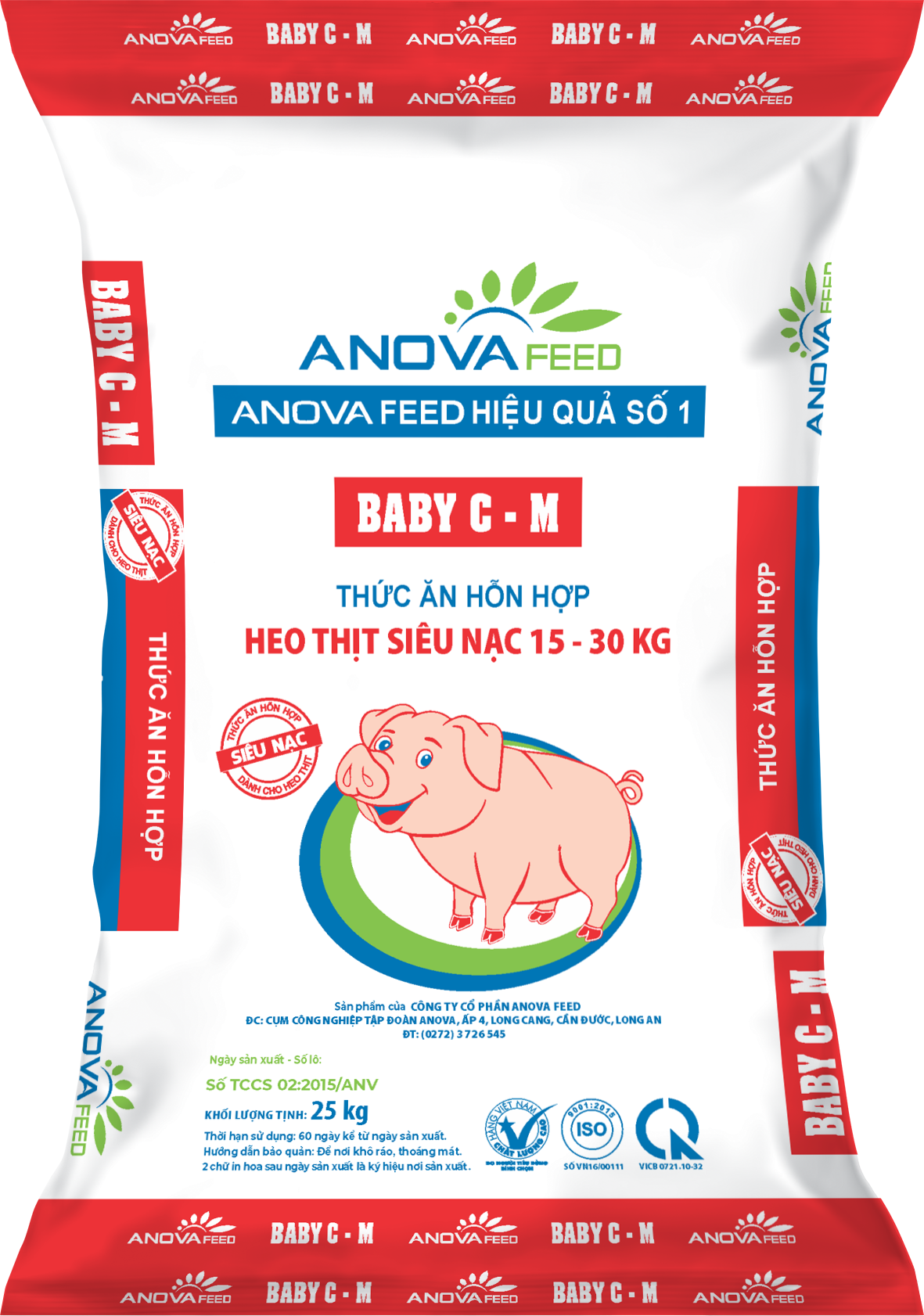 Thức ăn hỗn hợp heo thịt siêu nạc 15 - 30 kg
