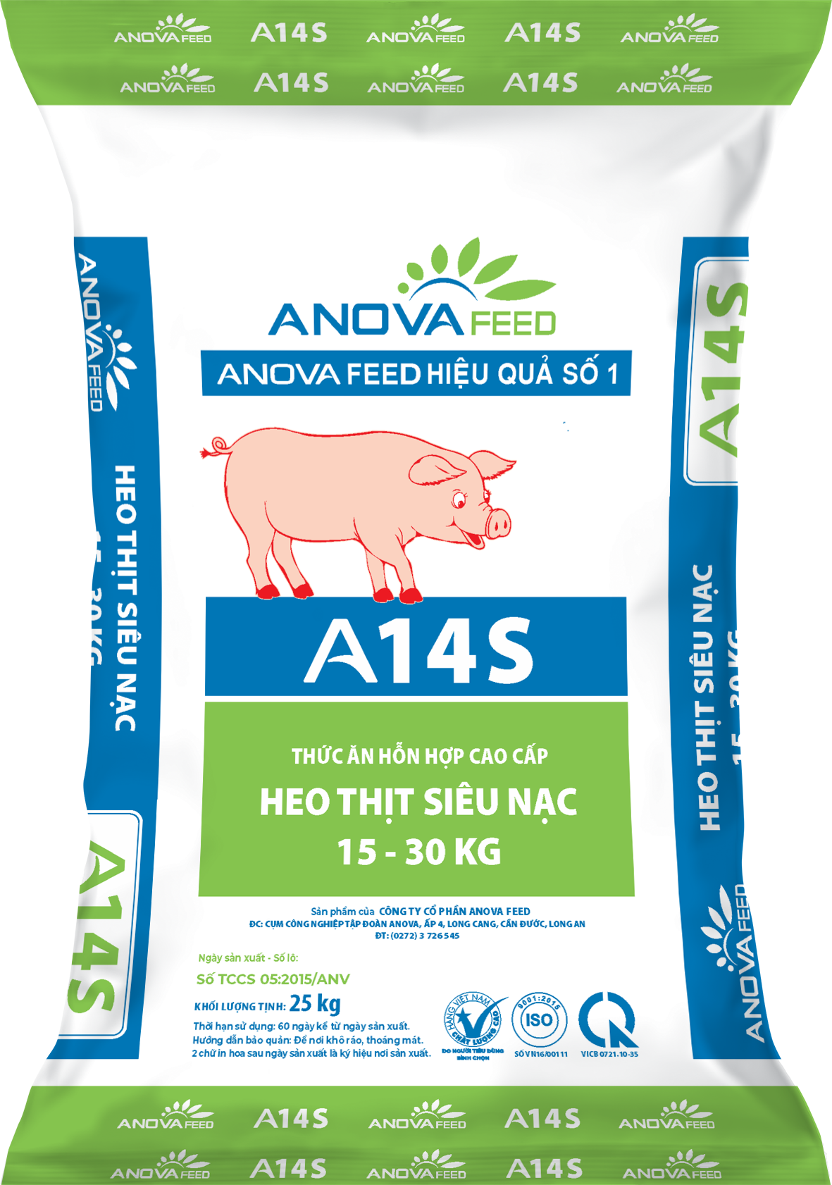 Thức ăn hỗn hợp cao cấp heo thịt siêu nạc 15 - 30kg