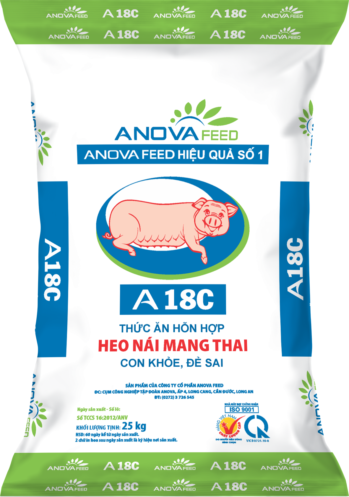 Thức ăn hỗn hợp HEO NÁI MANG THAI A18C