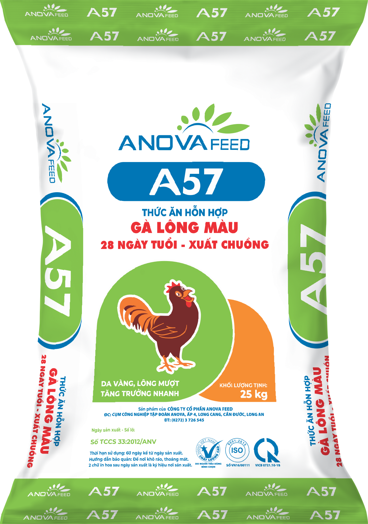 Color poultry feed (28 days - market)