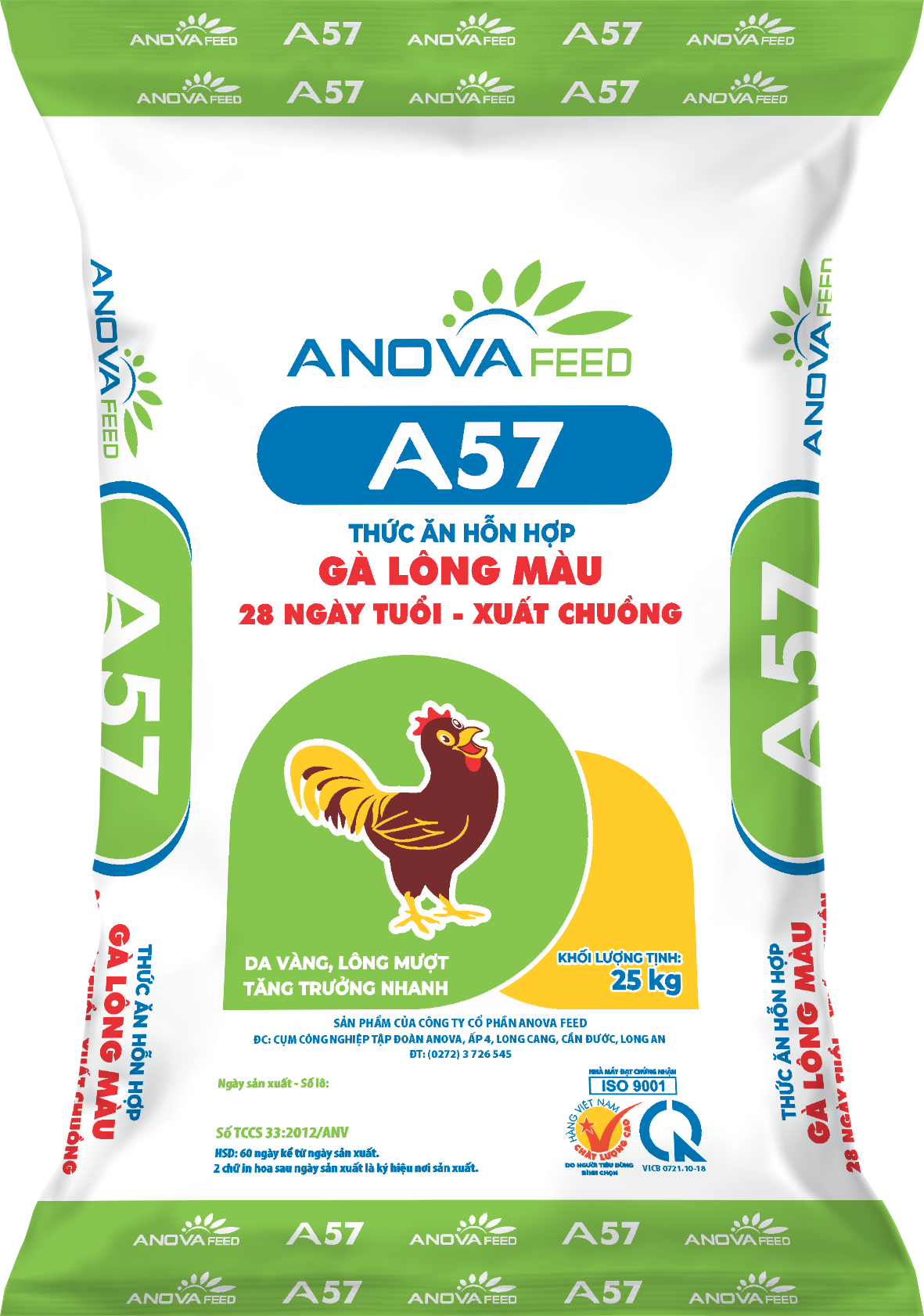 Color poultry feed (28 days - market)