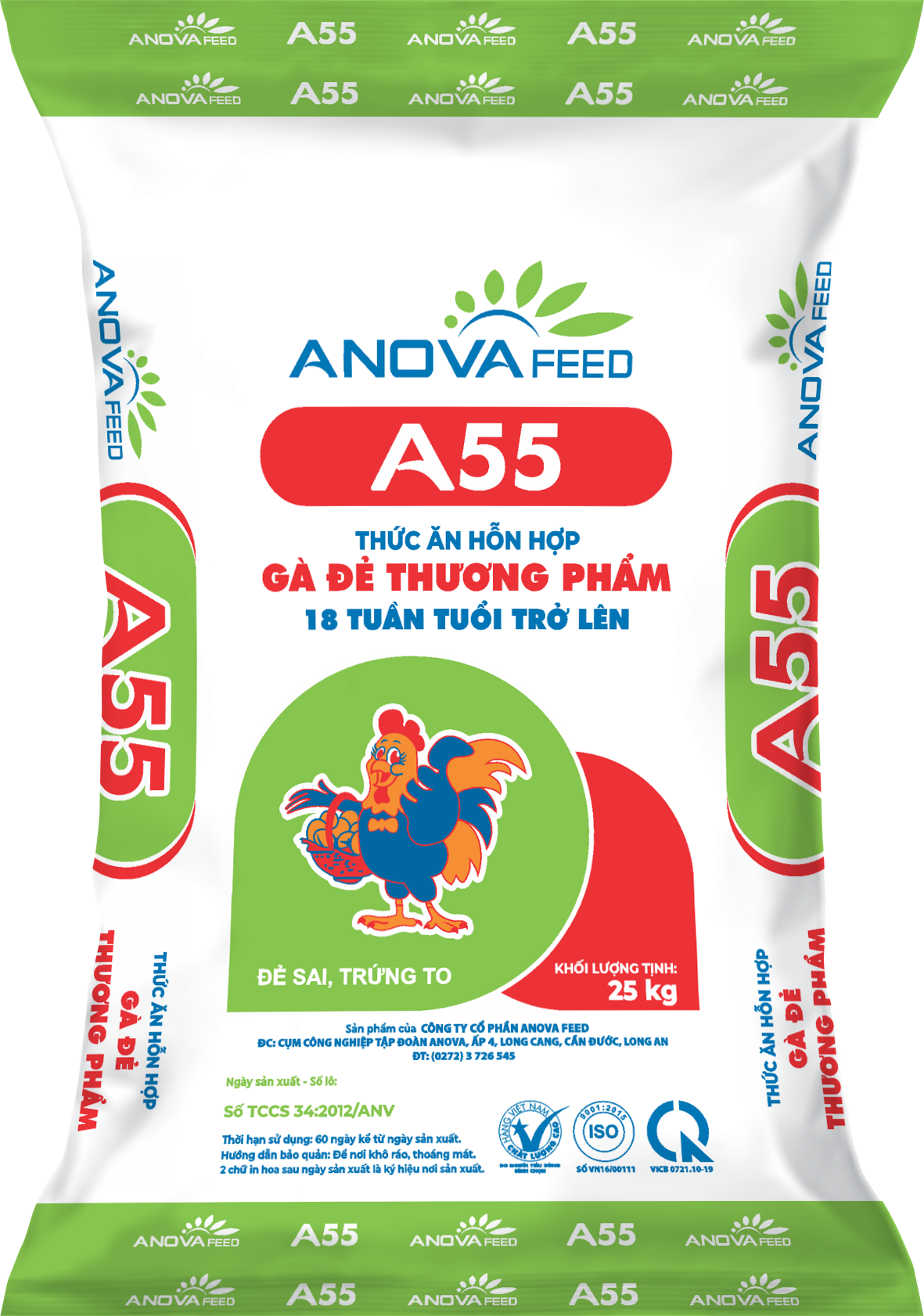 Thức ăn hỗn hợp gà đẻ thương phẩm 18 tuần tuổi trở lên
