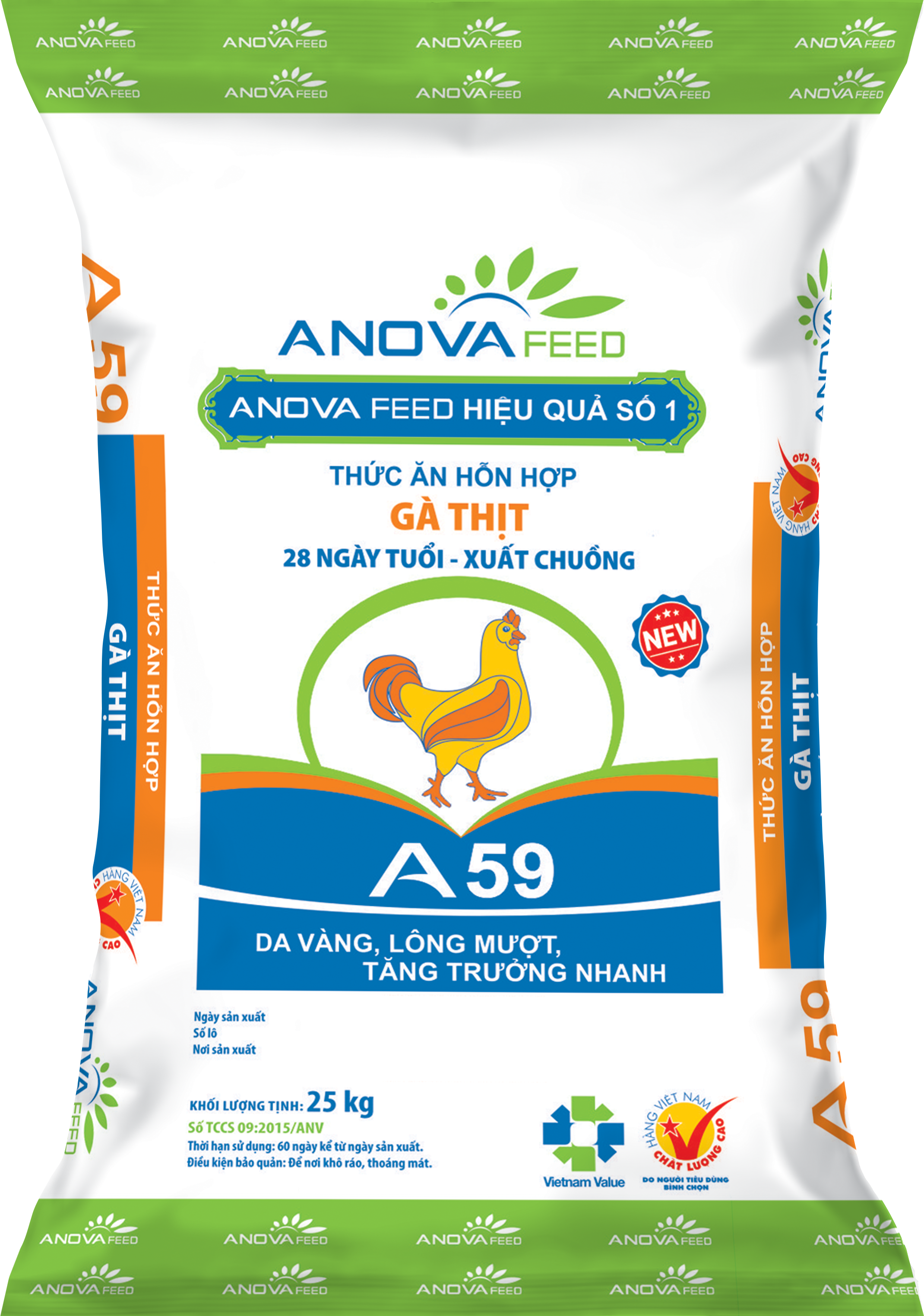 Color poultry feed (28 days - market)