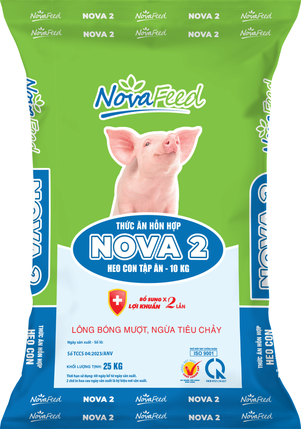 Thức ăn hỗn hợp dành HEO CON TẬP ĂN - 10kg NOVA 2
