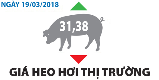 Giá heo hơi thị trường - Ngày 19/03/2018