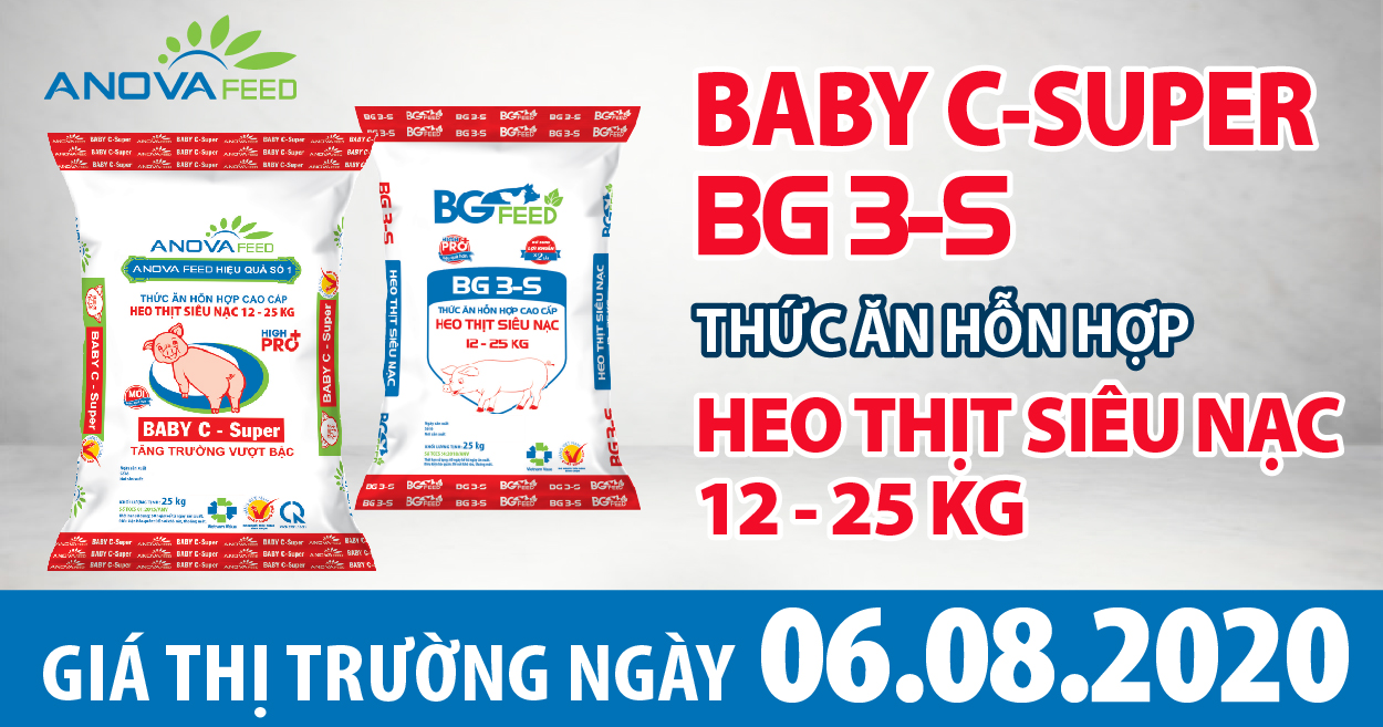 Anova Feed - Giá heo hơi hôm nay 6/8: Người dân tích cực tái đàn, heo hơi giảm nhẹ từ 1.000 - 2.000 đồng/kg.