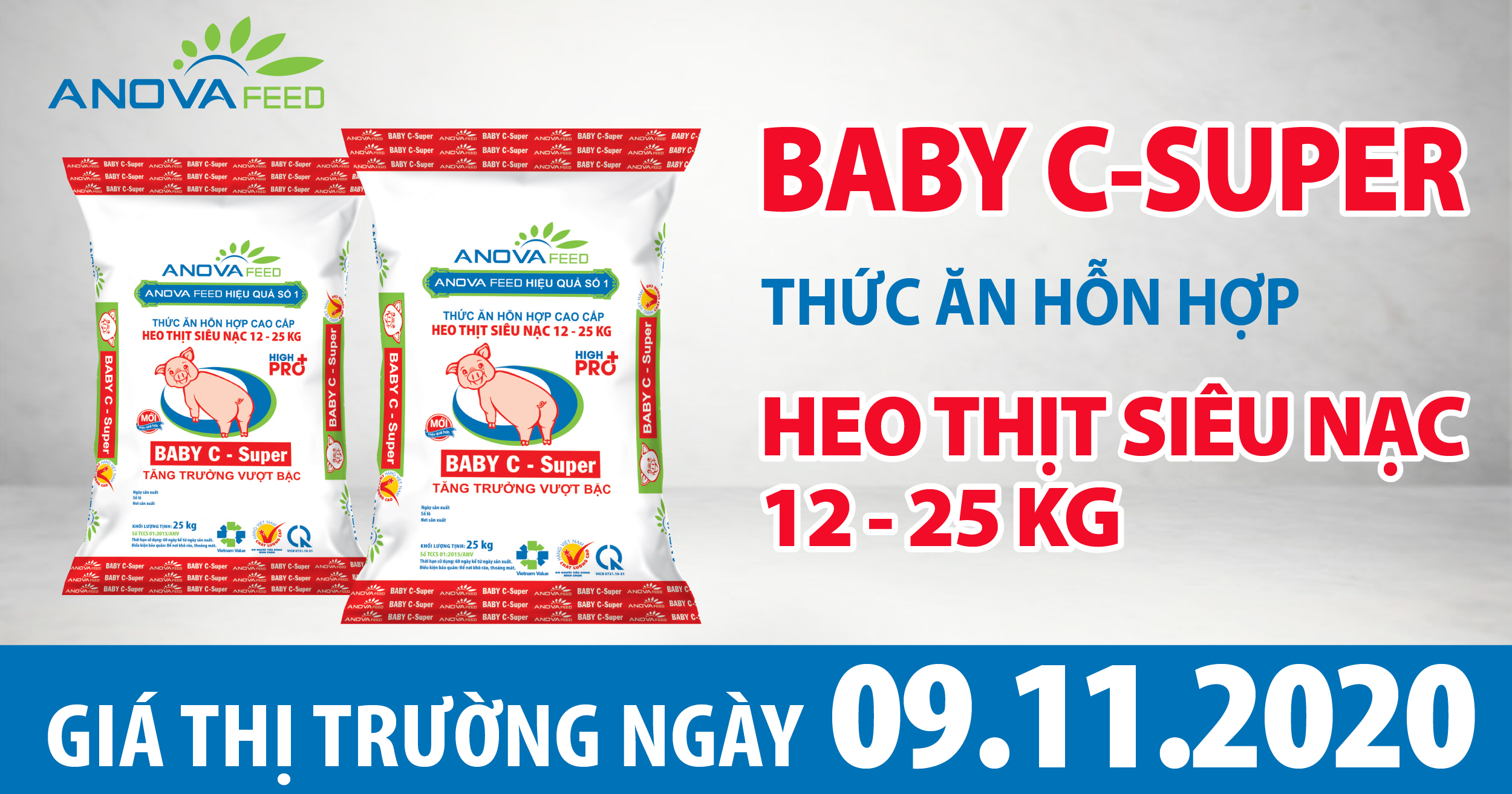 Anova Feed - Giá heo hơi hôm nay 09/11/2020, mức thu mua điều chỉnh trái chiều 1.000 - 2.000 đồng