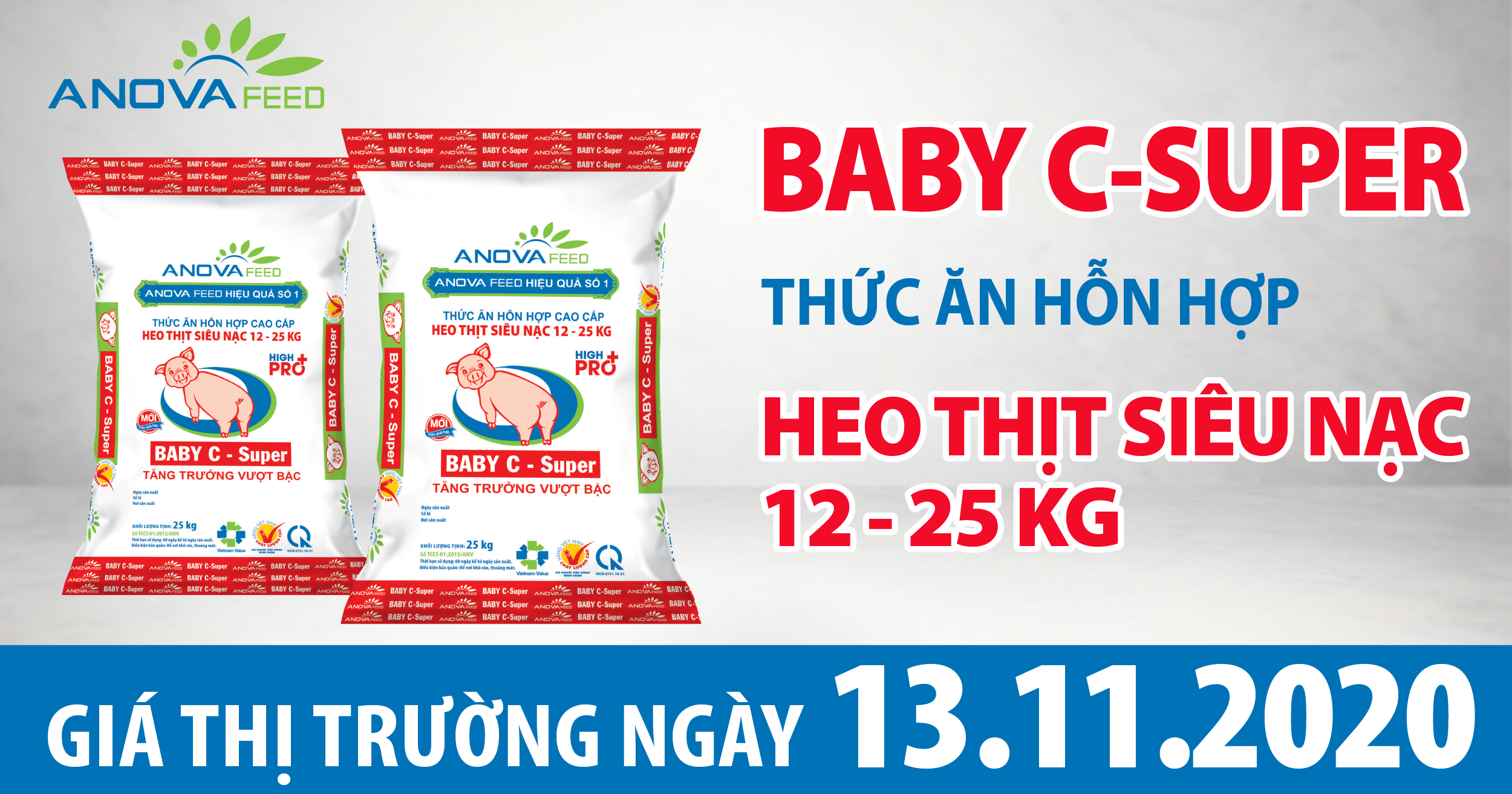 Anova Feed - Giá heo hơi hôm nay 13/11/2020, miền Trung, miền Đông và miền Tây đồng loạt đi xuống