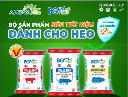 Sản phẩm "SIÊU TIẾT KIỆM" dành cho heo BG 2-BIO, BG 3-BIO, BG 18B-BIO