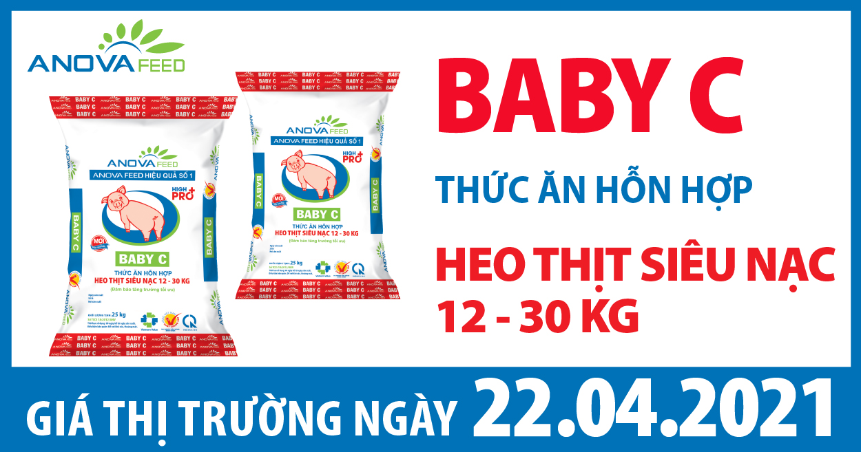 Anova Feed - Giá heo hơi 22/04/2021, giảm từ Bắc vào Nam.