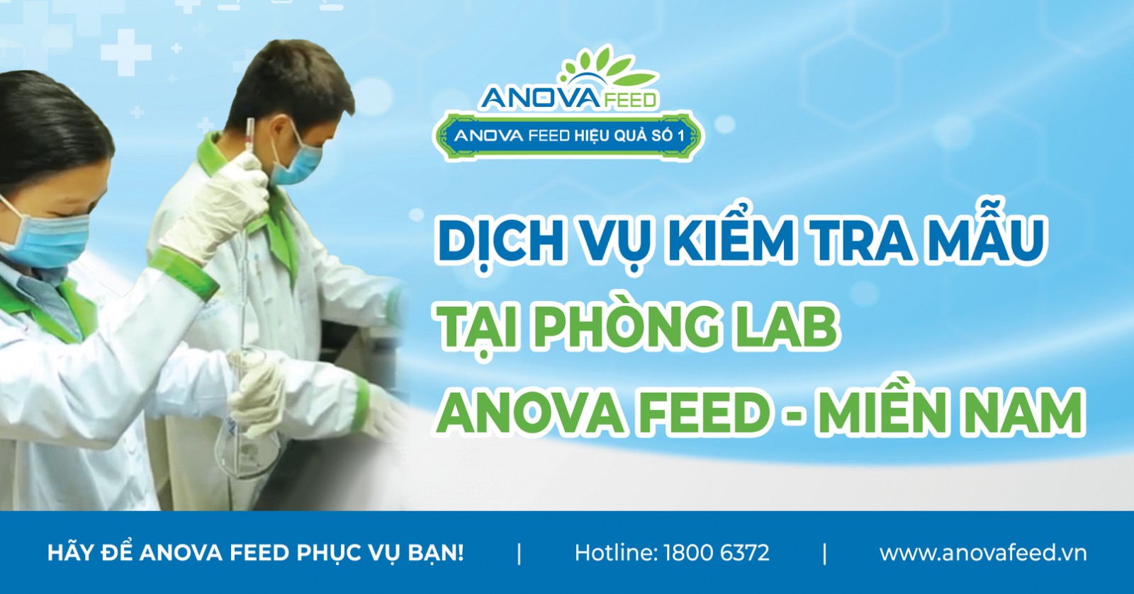 Dịch vụ kiểm tra mẫu tại phòng LAB Anova Feed - Miền Nam