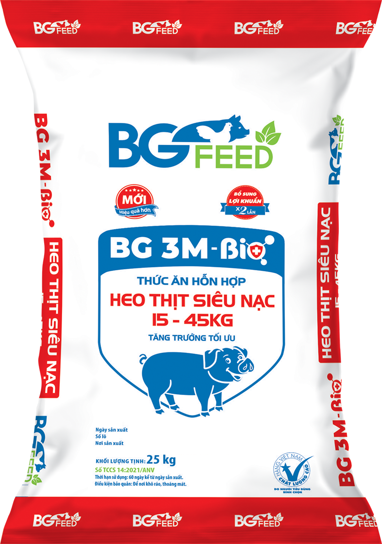 Thức ăn hỗn hợp heo thịt siêu nạc 15 - 45 kg