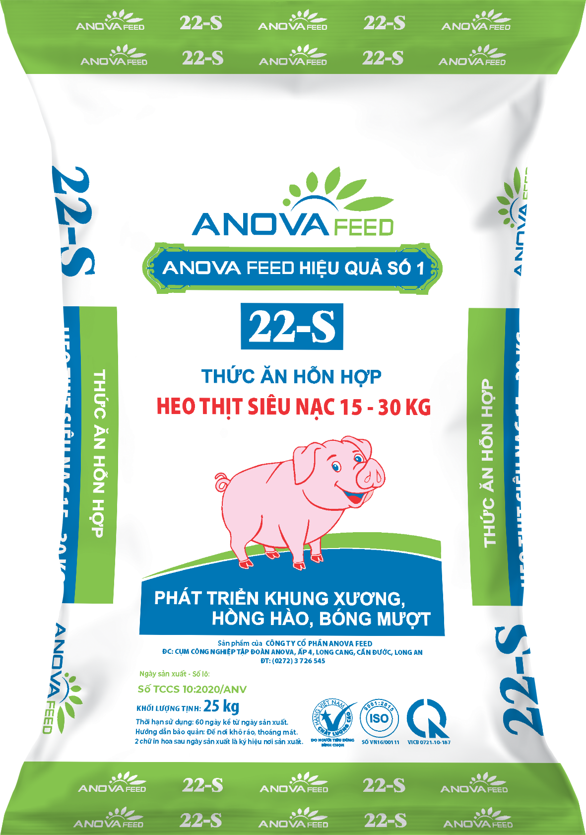 Thức ăn hỗn hợp heo thịt siêu nạc 15 - 30 kg