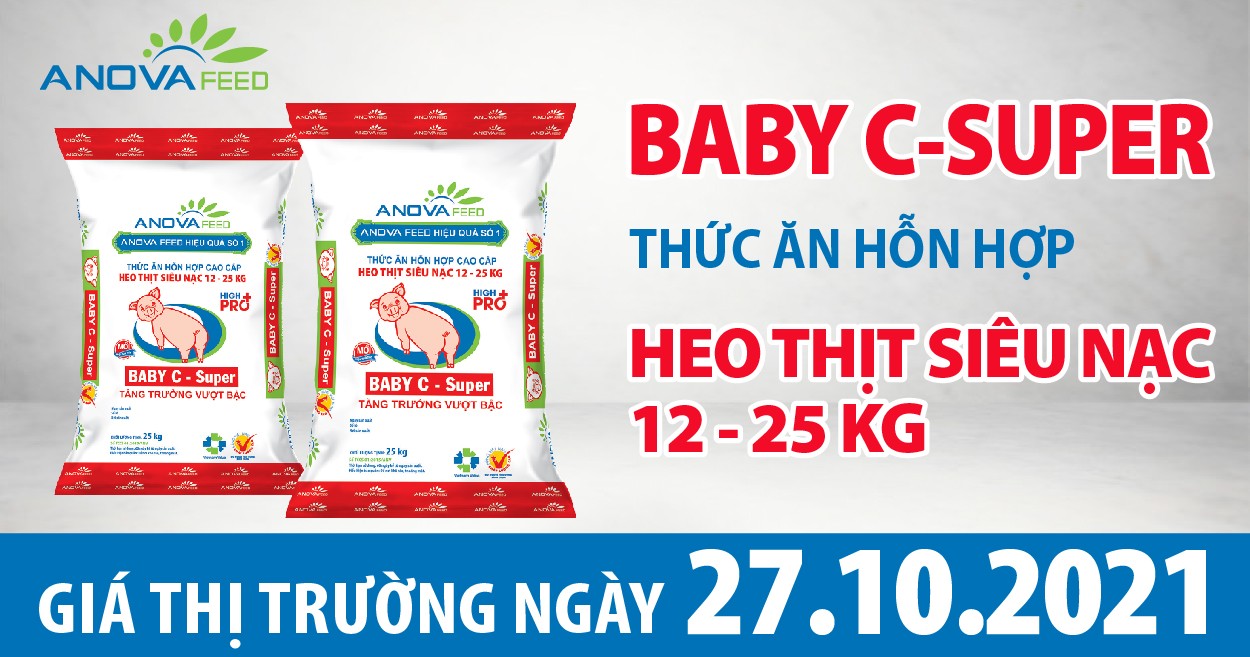 Anova Feed - Giá heo hơi hôm nay 27/10, miền Trung tăng mạnh