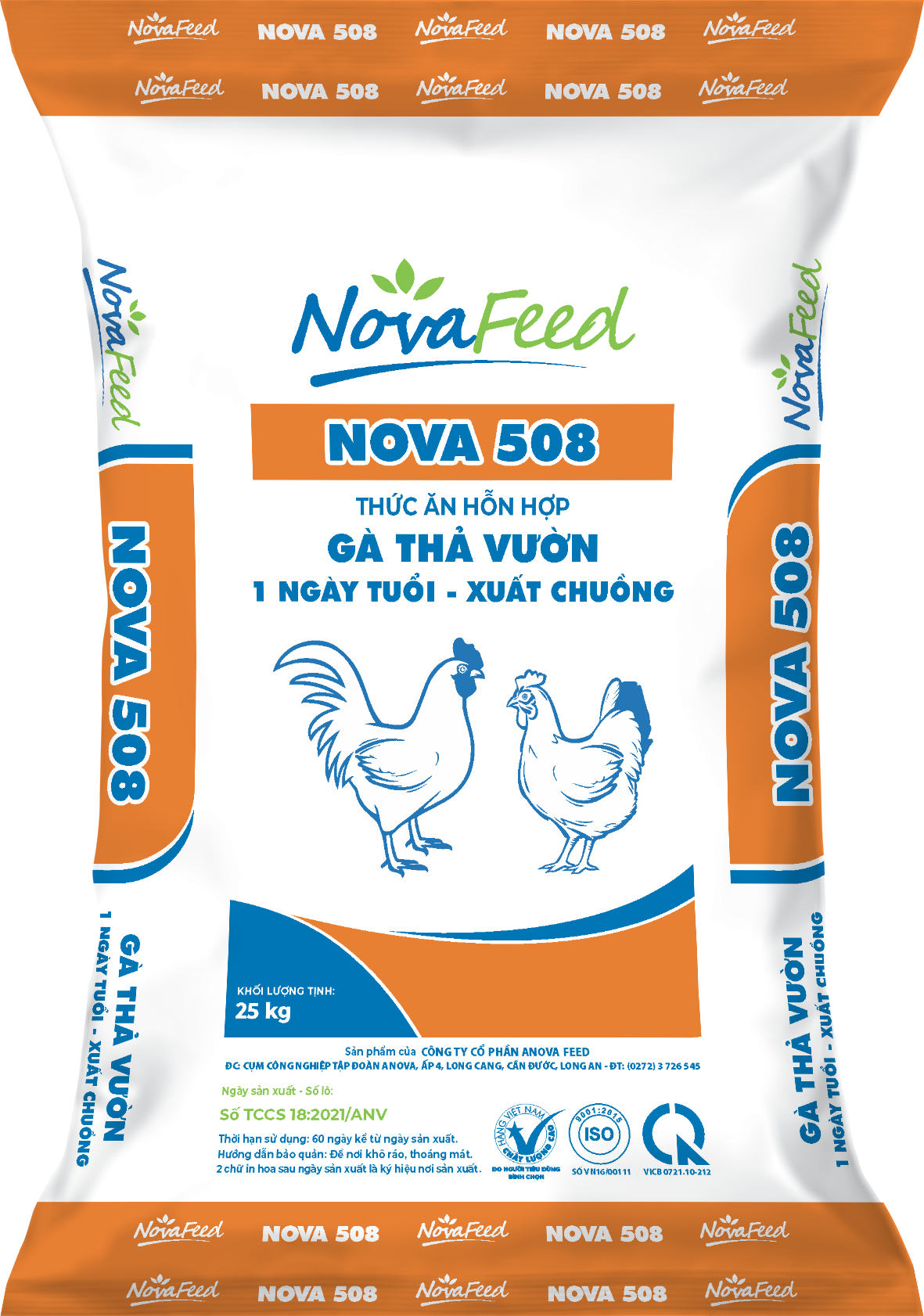 Thức ăn hỗn hợp dành cho gà thả vườn từ 1 ngày tuổi - xuất chuồng
