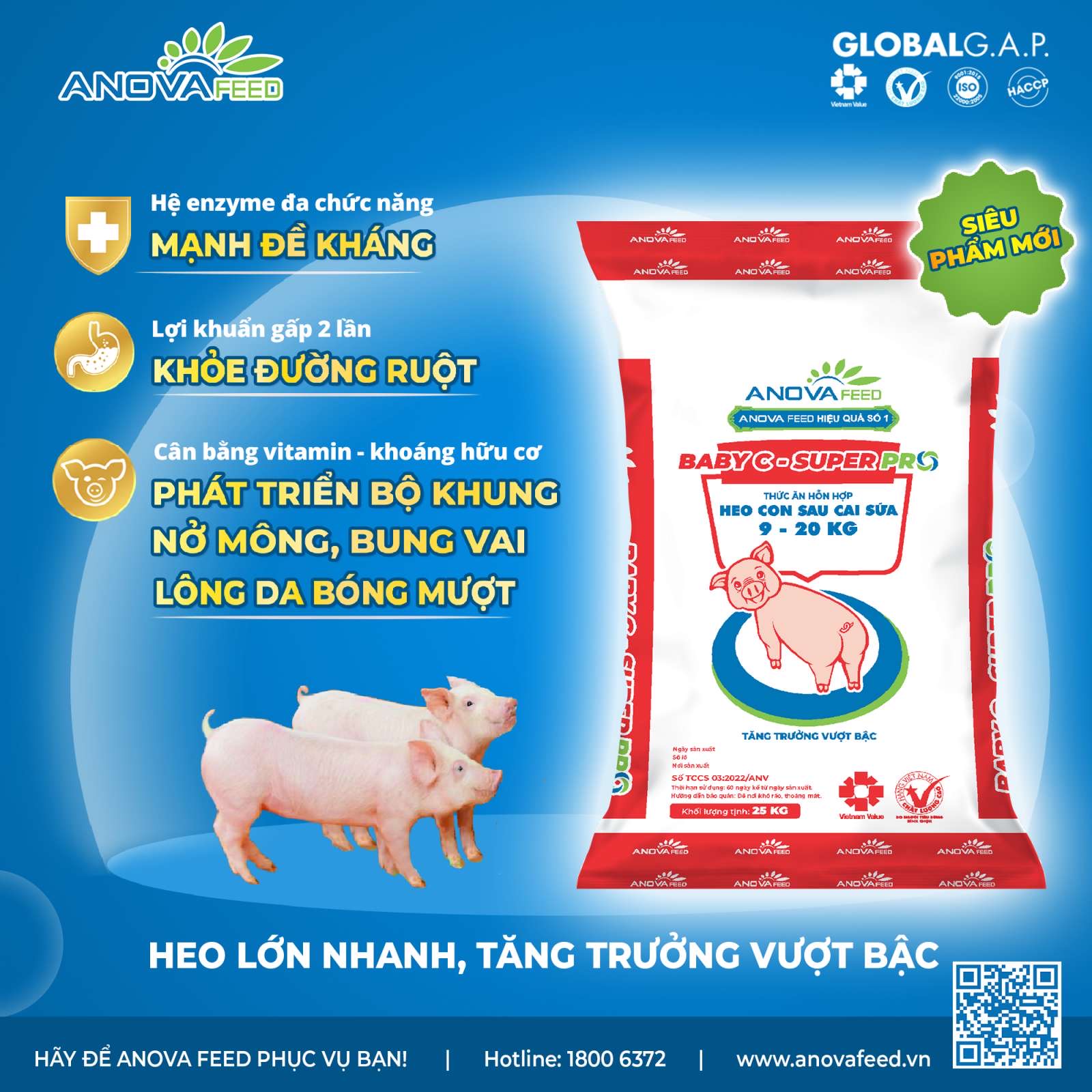 ANOVA FEED RA MẮT SẢN PHẨM DÀNH CHO HEO CON SAU CAI SỮA