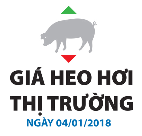 Giá heo hơi thị trường - Ngày 04/01/2018