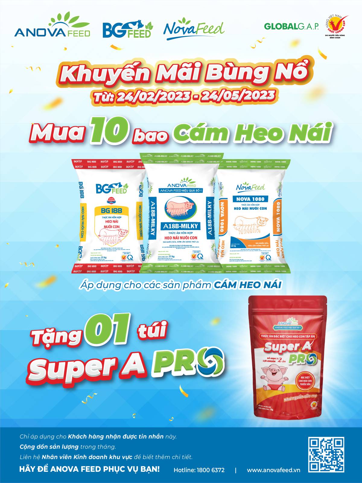 [ANOVA FEED] MUA CÁM HEO NÁI - KHUYỄN MÃI ĐẶC BIỆT