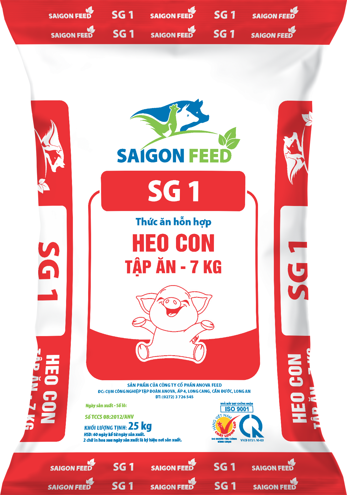 Thức ăn hỗn hợp HEO CON TẬP ĂN - 7kg SG1