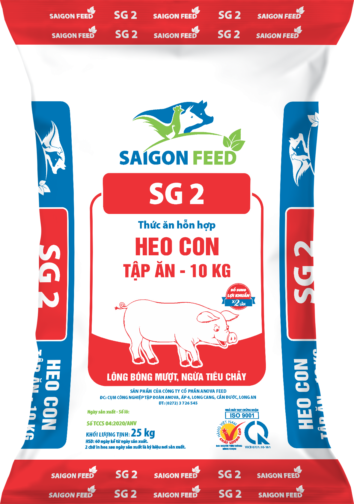 Thức ăn hỗn hợp HEO CON TẬP ĂN - 10kg SG2