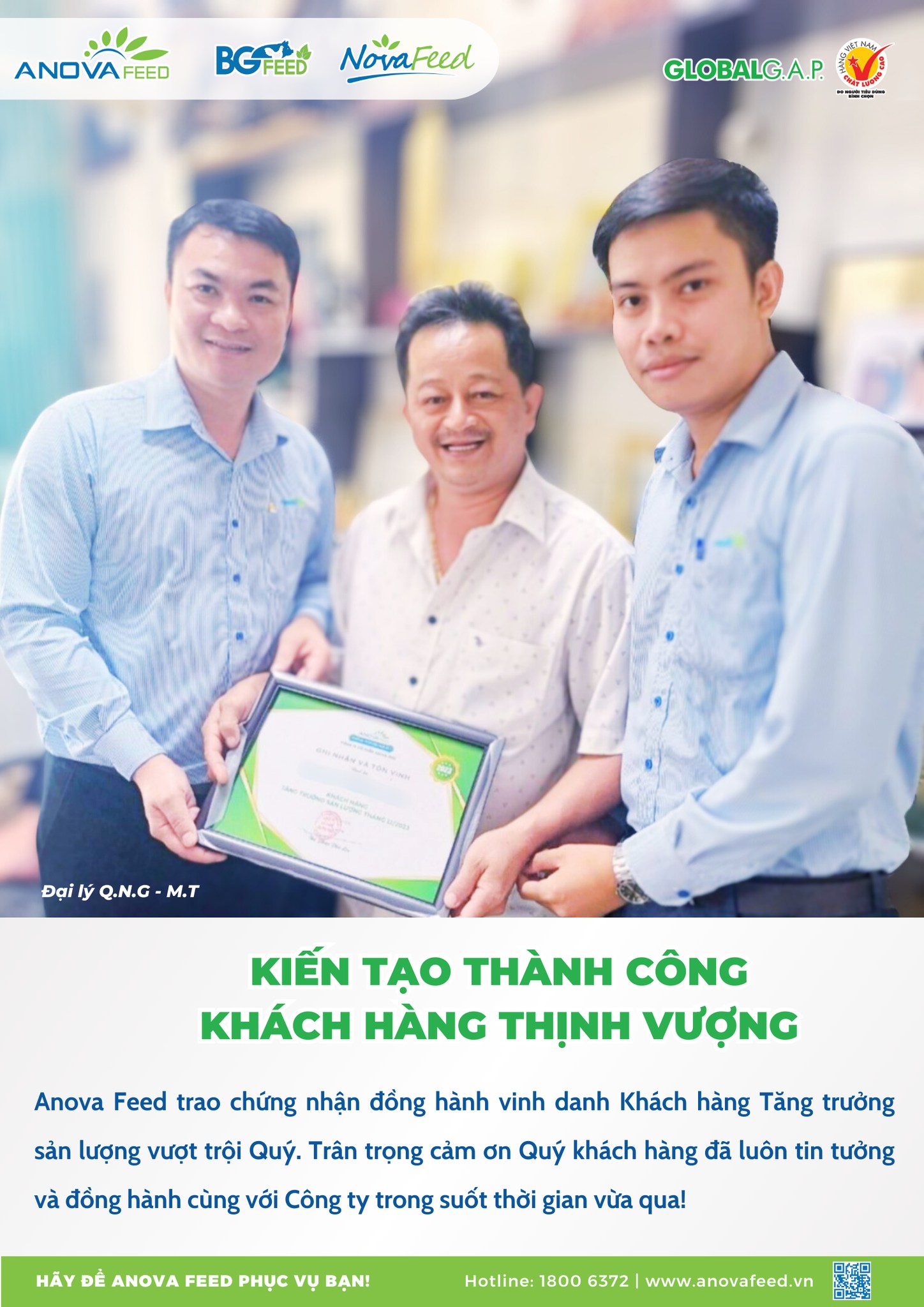 [ANOVA FEED] KHÁCH HÀNG - HIỆU QUẢ - BỀN VỮNG